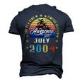 Vintage 18Th Birthday Awesome Since July 2004 Epic Legend Men's 3D T-shirt Back Print Navy Blue