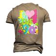 1990&8217S 90S Halloween Party Theme I Love Heart The Nineties Men's 3D T-Shirt Back Print Khaki