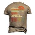 31 Years Old Awesome Since April 1992 31St Birthday Men's 3D T-Shirt Back Print Khaki