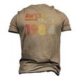 38Th Birthday 1984 Made In 1984 Awesome Since 1984 Birthday Men's 3D T-Shirt Back Print Khaki