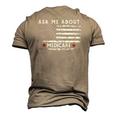 Ask Me About Medicare Health Insurance Consultant Agent Cool Men's 3D T-Shirt Back Print Khaki