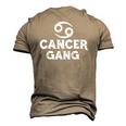 Astrology June And July Birthday Cancer Zodiac Sign Men's 3D T-Shirt Back Print Khaki