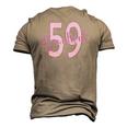 Beautiful 59Th Birthday Apparel For Woman 59 Years Old Men's 3D T-Shirt Back Print Khaki