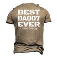 Best Daddy Ever Fathers Day For Dads 007 Men's 3D T-Shirt Back Print Khaki