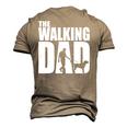 Best For Fathers Day 2022 The Walking Dad Men's 3D T-Shirt Back Print Khaki