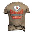 Caregiver Superhero Official Aca Apparel Men's 3D T-Shirt Back Print Khaki