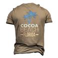 Cocoa Beach Florida Palm Tree Men's 3D T-Shirt Back Print Khaki