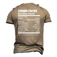 Cornish Pasties Nutrition Facts Men's 3D T-Shirt Back Print Khaki