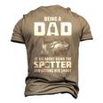Being A Dad - Letting Her Shoot Men's 3D T-shirt Back Print Khaki