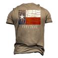Dayton Tx Texas Flag City State Men's 3D T-Shirt Back Print Khaki
