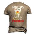 Dentist Root Canal Problem Quote Pun Humor Men's 3D T-Shirt Back Print Khaki