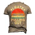 I Hate Pulling Out Retro Boating Boat Captain V3 Men's 3D T-shirt Back Print Khaki