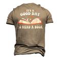 Its Good Day To Read Book Funny Library Reading Lovers  Men's 3D Print Graphic Crewneck Short Sleeve T-shirt Khaki