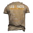 Leo Facts Zodiac Sign Astrology Birthday Horoscope Men's 3D T-shirt Back Print Khaki