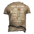 Navy Veteran - 100 Organic Men's 3D Print Graphic Crewneck Short Sleeve T-shirt Khaki