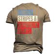 Stars Stripes And Reproductive Rights Pro Choice 4Th Of July Men's 3D T-Shirt Back Print Khaki