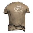 Vintage Tee Bike Madison Men's 3D T-Shirt Back Print Khaki