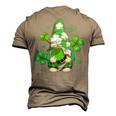 Love Gnomes Irish Shamrock St Patricks Day Four Leaf Clover Men's T-shirt 3D Print Graphic Crewneck Short Sleeve Back Print Navy Blue