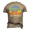 Womens Goat Whisperer Apparel - Funny Goat Men's 3D Print Graphic Crewneck Short Sleeve T-shirt Navy Blue