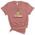 Christmas On The Naughty List And I Regret Nothing Xmas Cat Lovers Gifts Women's Short Sleeve T-shirt Unisex Crewneck Soft Tee Heather Mauve