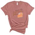 Fall Retro Sweet Like Pumpkin Pie Thanksgiving Quotes Autumn Season Women's Short Sleeve T-shirt Unisex Crewneck Soft Tee Heather Mauve