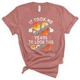 Happy 90Th Birthday Gifts Took Me 90 Years 90 Year Old Unisex Crewneck Soft Tee Heather Mauve