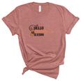Hello Pumpkin Season Hello Fall Women's Short Sleeve T-shirt Unisex Crewneck Soft Tee Heather Mauve