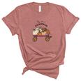 Hey There Pumpkin Farm Harvest Fall Women's Short Sleeve T-shirt Unisex Crewneck Soft Tee Heather Mauve