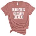Lovely Funny Cool Sarcastic Eat Sleep Pilates Repeat Women's Short Sleeve T-shirt Unisex Crewneck Soft Tee Heather Mauve Lovely Funny Cool Sarcastic Eat Sleep Pilates Repeat Women's Short Sleeve T-shirt Unisex Crewneck Soft Tee Heather Mauve