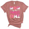 Mother Mama Mommy Family Matching Mom Of The Sweet One  Unisex Crewneck Soft Tee Heather Mauve