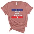 Nice Pray For Chicago Chicao Shooting Unisex Crewneck Soft Tee Heather Mauve