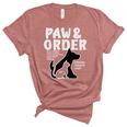 Paw And Order Special Feline Unit Pets Training Dog And Cat Unisex Crewneck Soft Tee Heather Mauve
