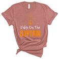 Vintage Dibs On The Captain Funny Captain Wife Quote  Unisex Crewneck Soft Tee Heather Mauve