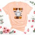 Boo Boo Crew Funny Cute Halloween Nurse Gifts Unisex Crewneck Soft Tee Heather Peach