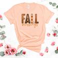 Fall Blessing Funny Gift Women's Short Sleeve T-shirt Unisex Crewneck Soft Tee Heather Peach