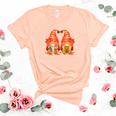 Fall Gnomes Couple Gift For You Women's Short Sleeve T-shirt Unisex Crewneck Soft Tee Heather Peach