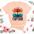 Funny Captain Wife Dibs On The Captain  V11 Women's Short Sleeve T-shirt Unisex Crewneck Soft Tee Heather Peach