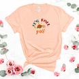 Funny Gift Its Fall Yall Women's Short Sleeve T-shirt Unisex Crewneck Soft Tee Heather Peach