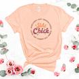 Funny Thanksgiving Side Chick Women's Short Sleeve T-shirt Unisex Crewneck Soft Tee Heather Peach