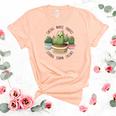 Gardener Cactus Makes Perfect Gardener Lovers Women's Short Sleeve T-shirt Unisex Crewneck Soft Tee Heather Peach