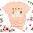 Gardening Stay At Home Plant Dad Idea Gift Women's Short Sleeve T-shirt Unisex Crewneck Soft Tee Heather Peach