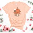 I Love Fall Most Of All Coffee Pumpkin Women's Short Sleeve T-shirt Unisex Crewneck Soft Tee Heather Peach