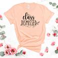 I Love You All Class Dismissed Teacher Last Day Of School V4 Women's Short Sleeve T-shirt Unisex Crewneck Soft Tee Heather Peach