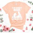 In My Darkest Hour I Reached For A Hand And Found A Paw  Unisex Crewneck Soft Tee Heather Peach