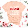 In My Defense I Was Left Unsupervised Funny  Women's Short Sleeve T-shirt Unisex Crewneck Soft Tee Heather Peach