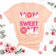 Mother Mama Mommy Family Matching Mom Of The Sweet One  Unisex Crewneck Soft Tee Heather Peach