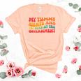 My Tummy Hurts And Im Mad At The Government Unisex Crewneck Soft Tee Heather Peach