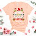 Nurse Christmas - Be Nice To The Nurse Santa Is Watching Women's Short Sleeve T-shirt Unisex Crewneck Soft Tee Heather Peach