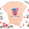 Patriot Day 911 We Will Never Forget Tshirtall Gave Some Some Gave All Patriot Women's Short Sleeve T-shirt Unisex Crewneck Soft Tee Heather Peach