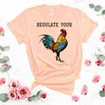 Pro Choice Feminist Womens Right Funny Saying Regulate Your Unisex Crewneck Soft Tee Heather Peach